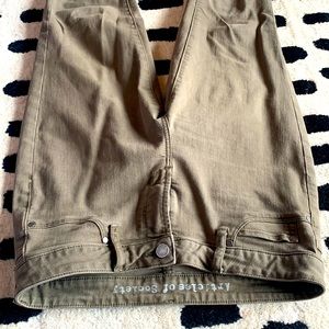 Army green skinny jeans!